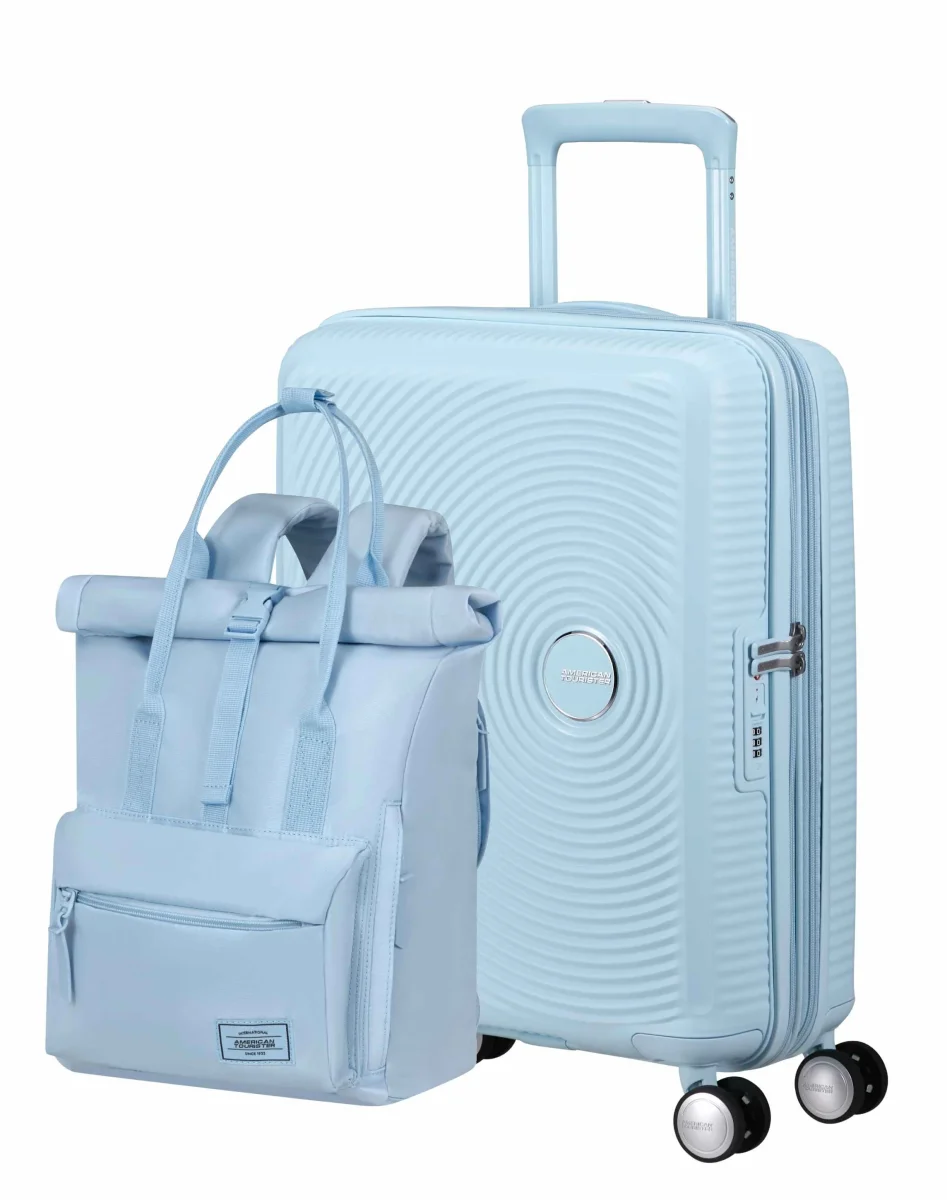 Pack Maleta Cabina SoundBox + Mochila Urban groove de American Tourister - Azul pastel - Des Produits Outdoor Pensés pour Vos Aventures au Quotidien - {'count': 1, 'name': 'Expert'}
