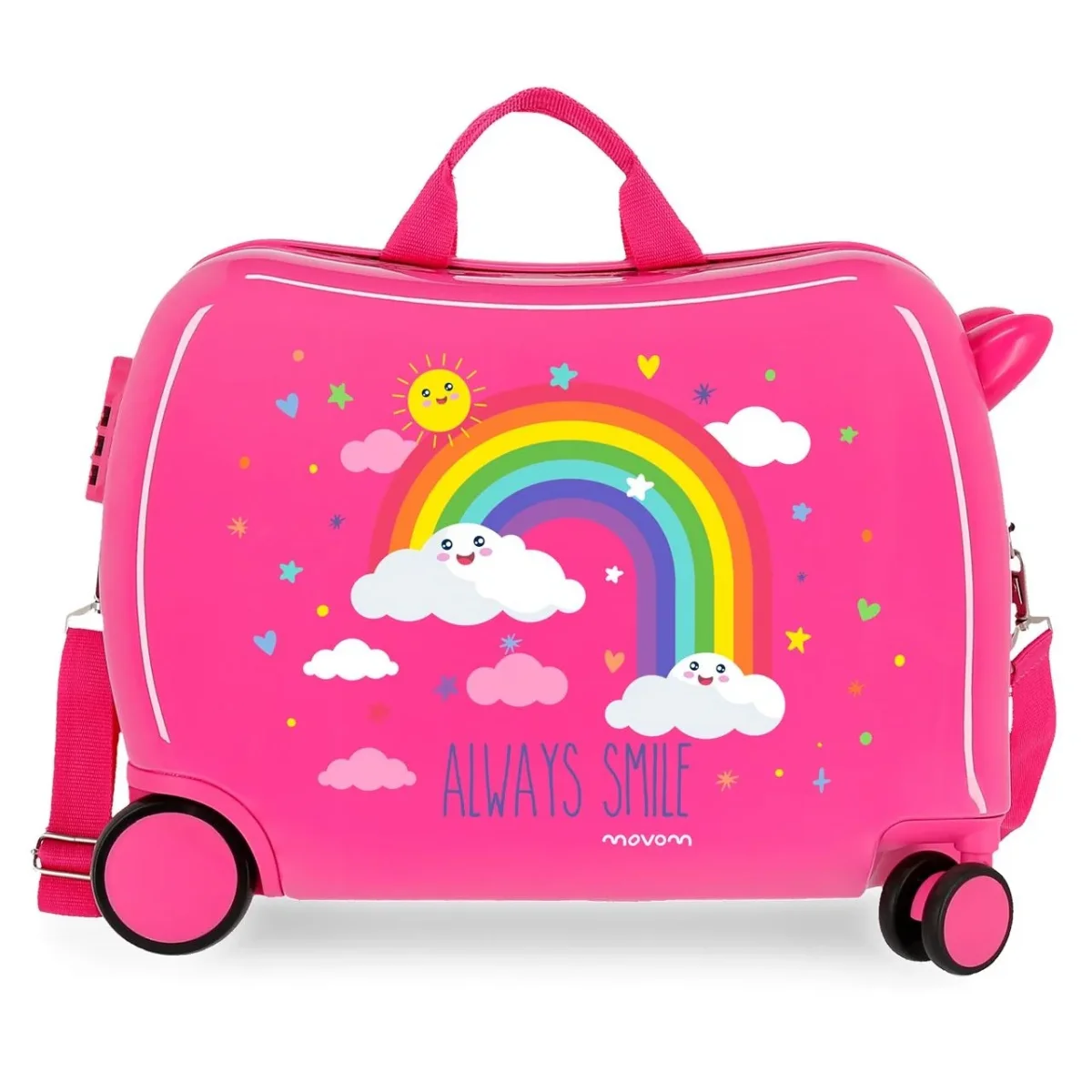 Maleta Infantil Movom Arcoiris Always Smile con 2 ruedas multidireccionales Marino - Des Produits Outdoor Pensés pour Vos Aventures au Doubles Quotidien