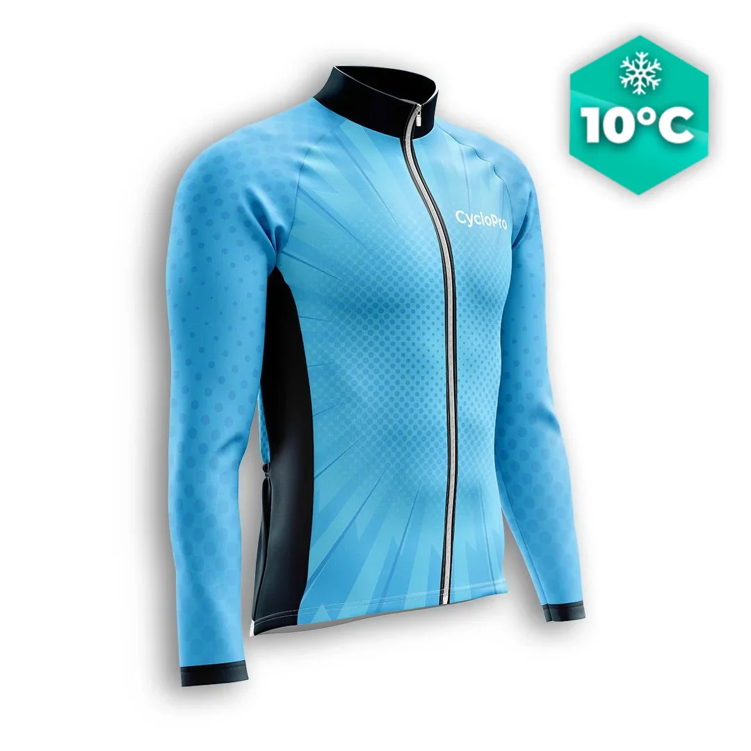 MAILLOT LONG DE CYCLISME AUTOMNE BLEU - SPEED+ - Tout pour Créer des Expériences Mémorables en Extérieur Installations extérieures | CNCB