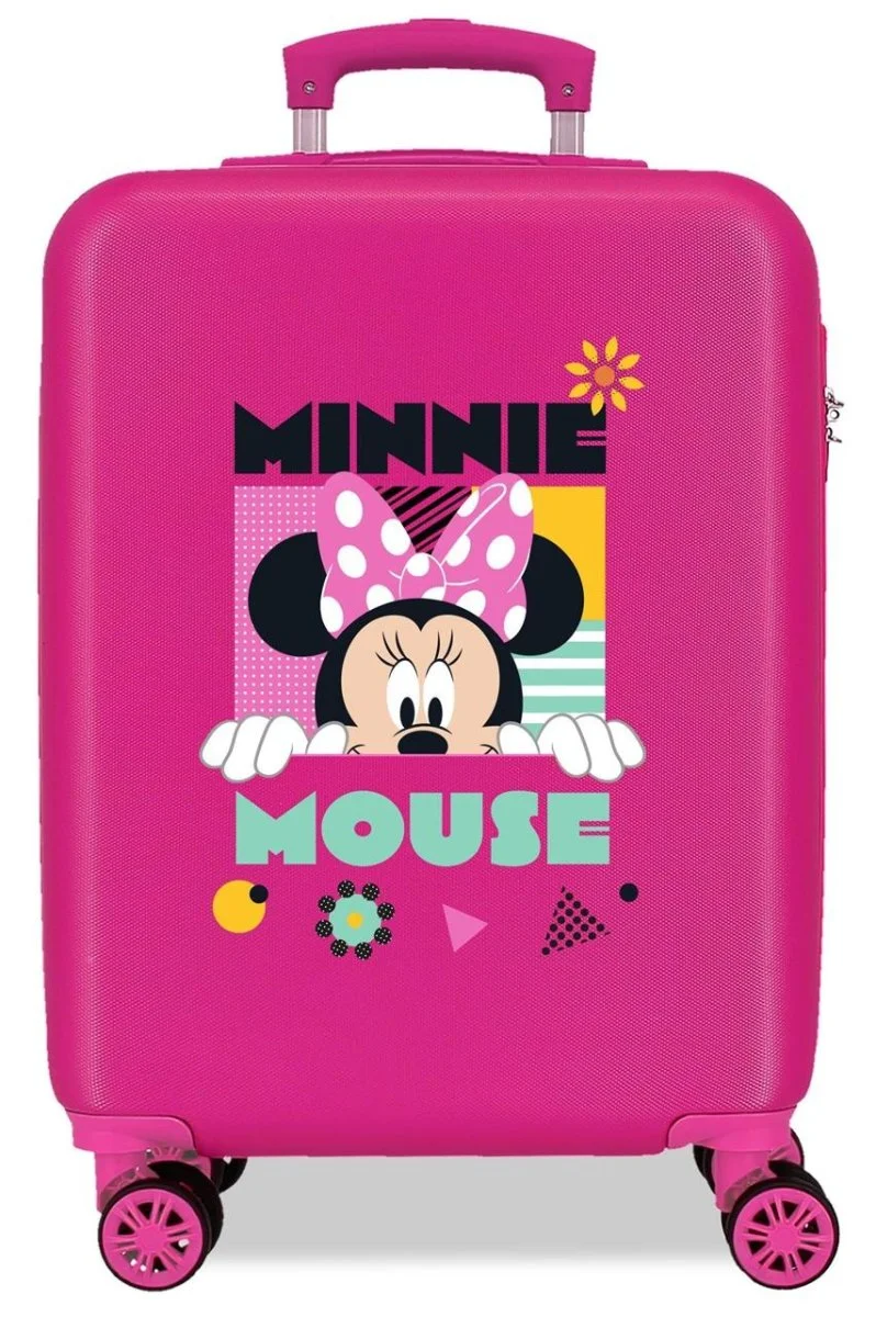 4021145 TROLLEY ABS 55CM.4R. MINNIE NASA GEOMETRIC FUCSIA - Des Produits Outdoor Pensés pour Vos Aventures au Quotidien
