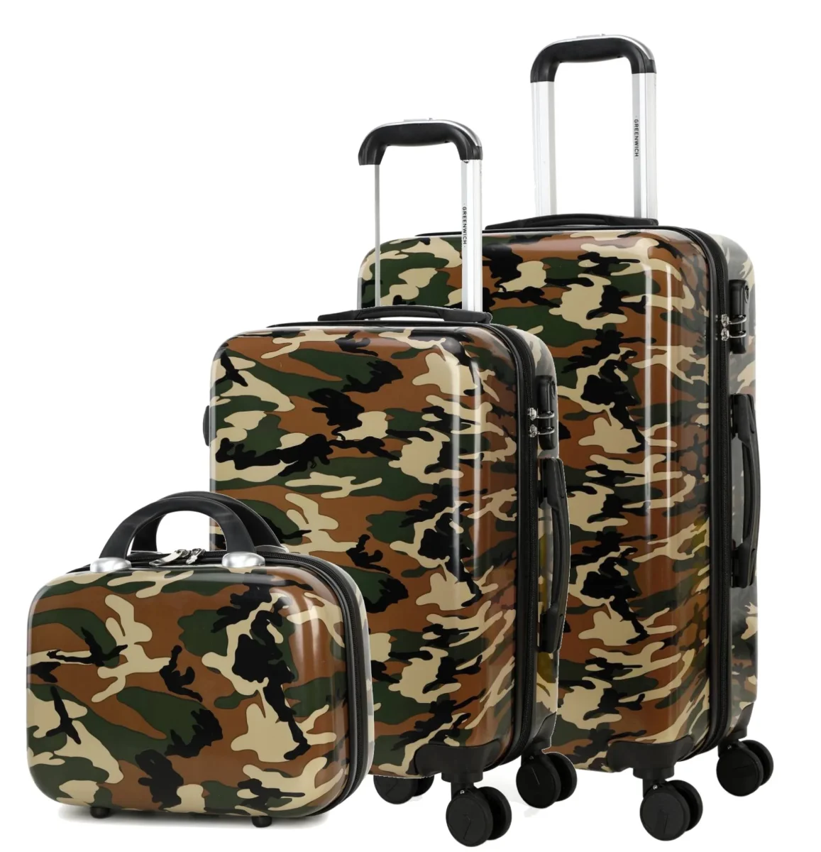 Juego de dos maletas Mediana + Pequeña + Neceser CAMUFLAJE - Des Produits Outdoor Pensés pour Vos Aventures au Quotidien Sac à Dos Randonnée Adventure (50L) – Voyage Paisible