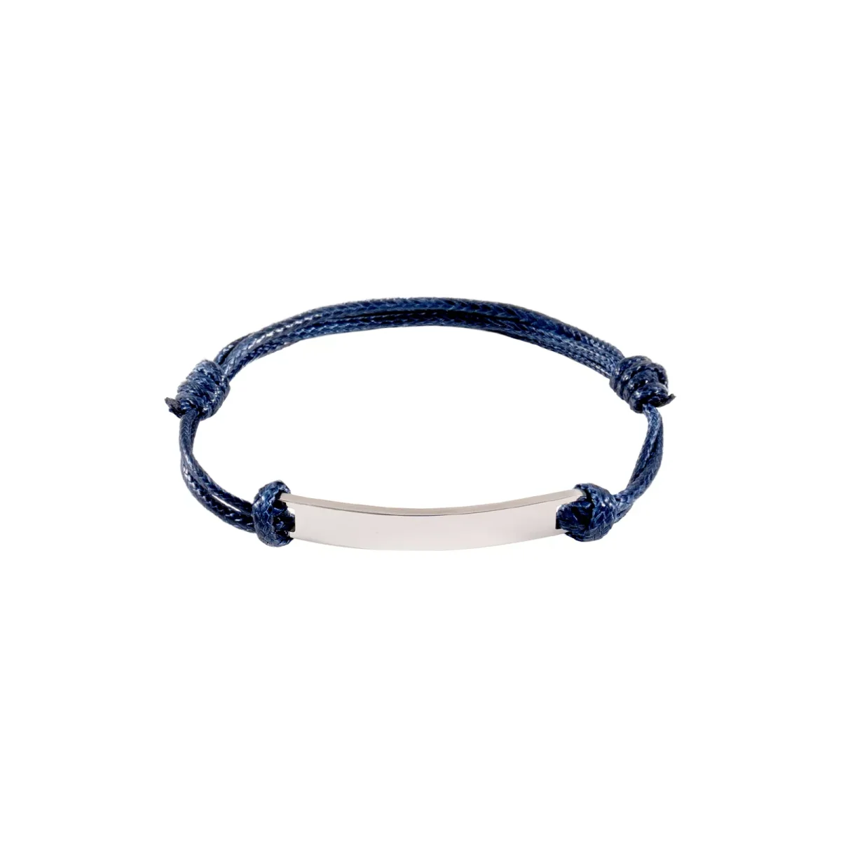 Bracelet en cordon avec étiquette rectangulaire en argent (3 pièces) - E-shop mondial – Produits durables, modernes et accessibles partout Bracelet Cordon Femme Argent 925 Scintillant | L'Atelier d'Amaya