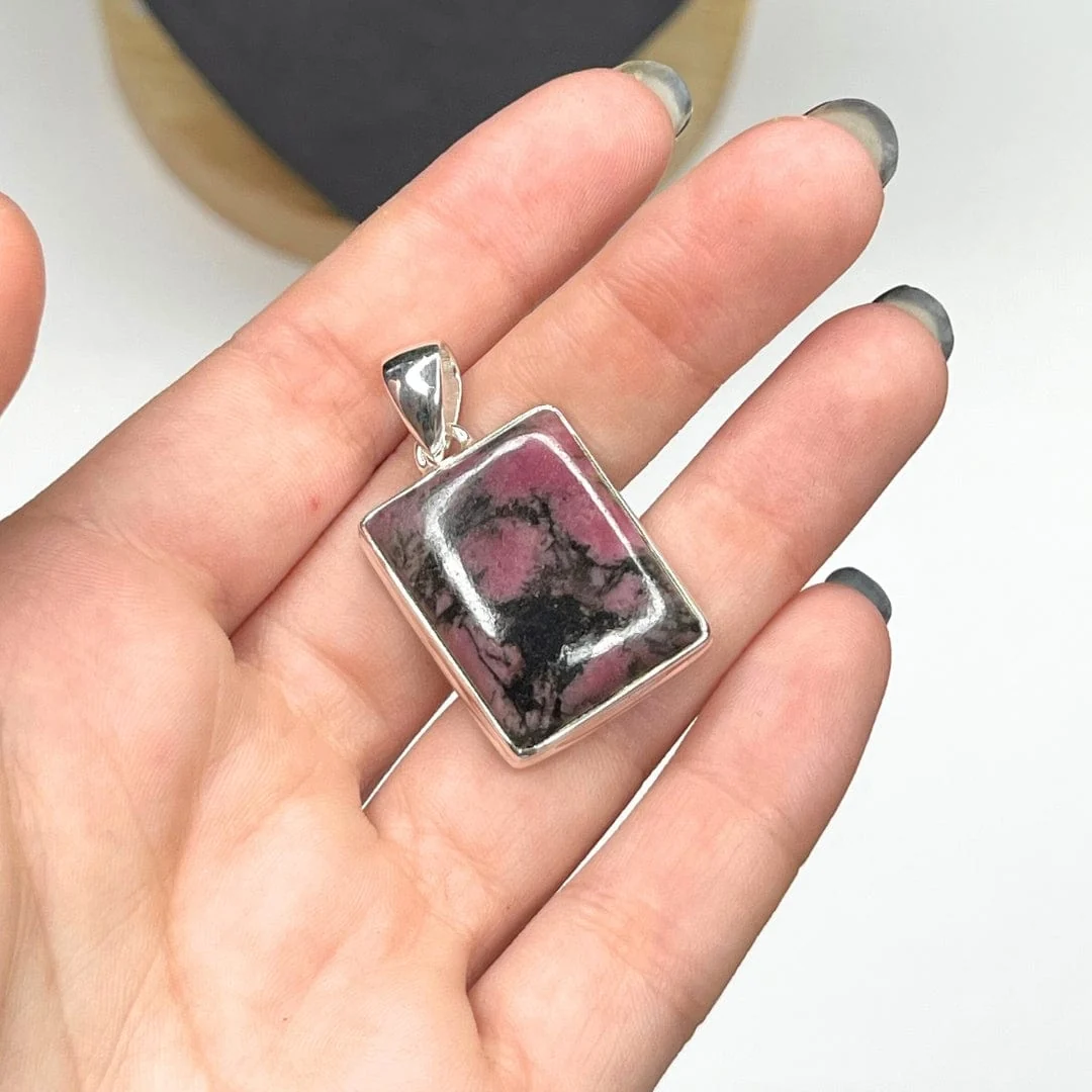 Pendentif Argent Rhodonite Australienne Saldi Straordinari Offerte Speciali Disponibili Adesso