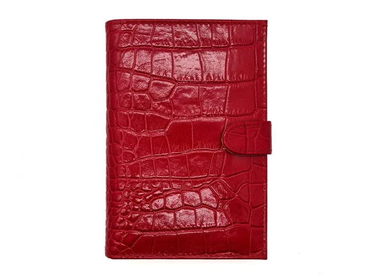 Portefeuille volets cuir rouge Vins Rouges Harmonieux Occasion