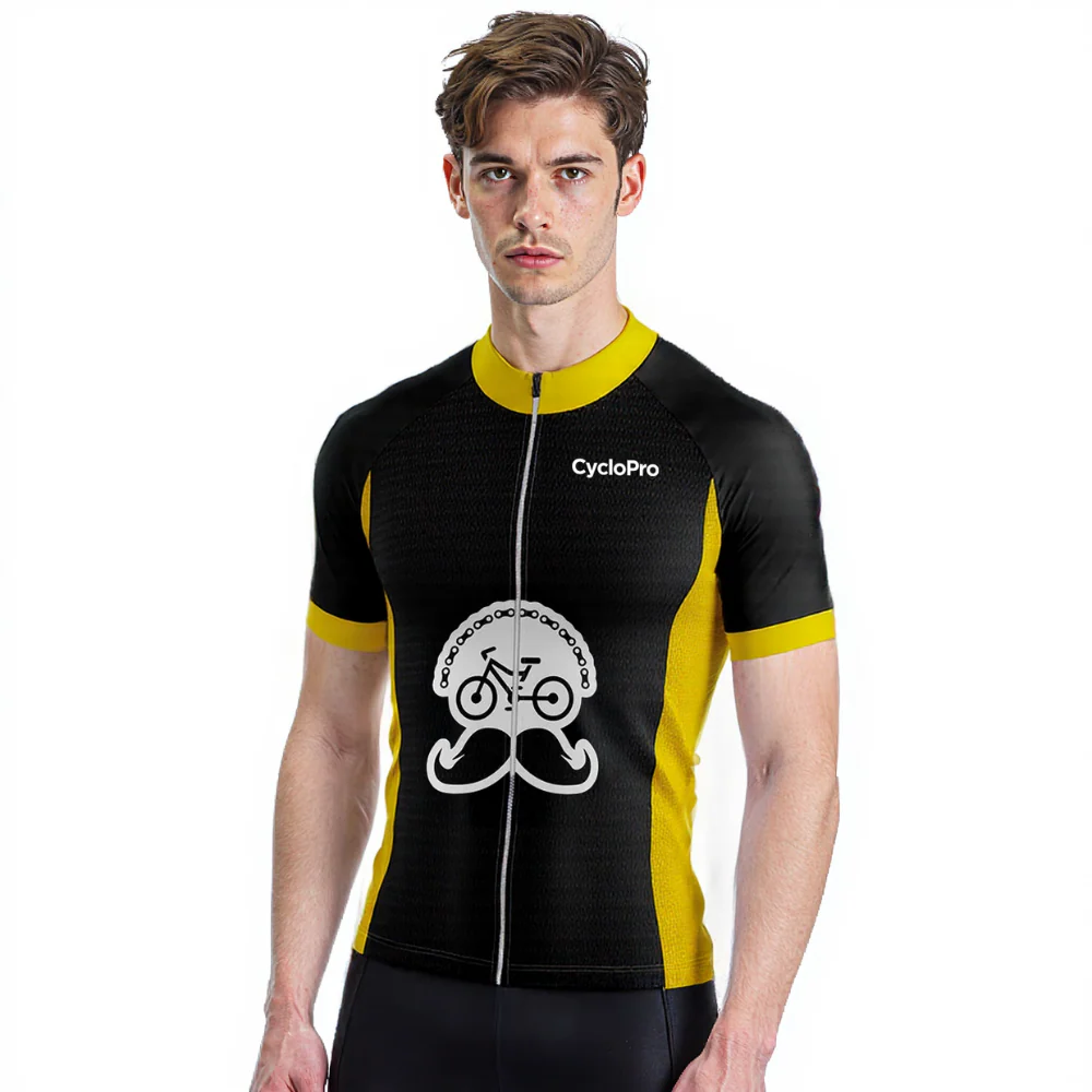 Maillot Cyclisme Route Plantes Jaune - Fleur de l'age - Tout pour Créer des Expériences Mémorables en Extérieur