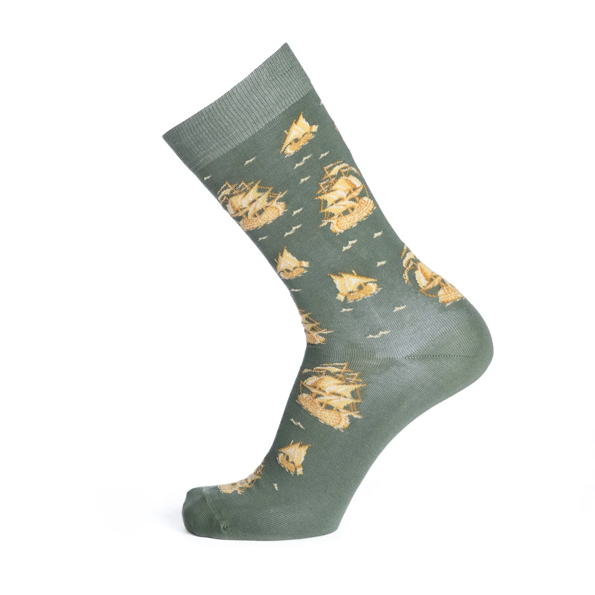 La Frégate – chaussette homme – coton kaki - Vins Rouges Harmonieux pour Chaque Occasion Frégate