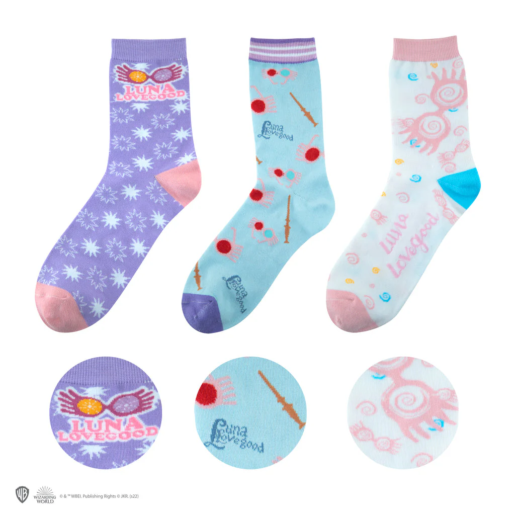 Chaussettes Luna Lovegood x3 Harry Potter - Taille 35 à 45 - E-shop mondial – Produits durables, modernes et accessibles partout X2-MID - Chaussettes double peau anti-ampoules | Cimalp
