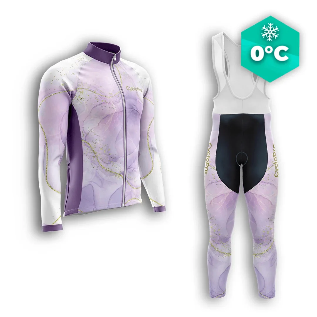 TENUE CYCLISTE HIVER HOMME VIOLETTE - TEINTE+ - Tout pour Créer des Expériences Mémorables en Extérieur Maillot de cyclisme homme manches courtes AKSEL EVENT PHOSPHENE