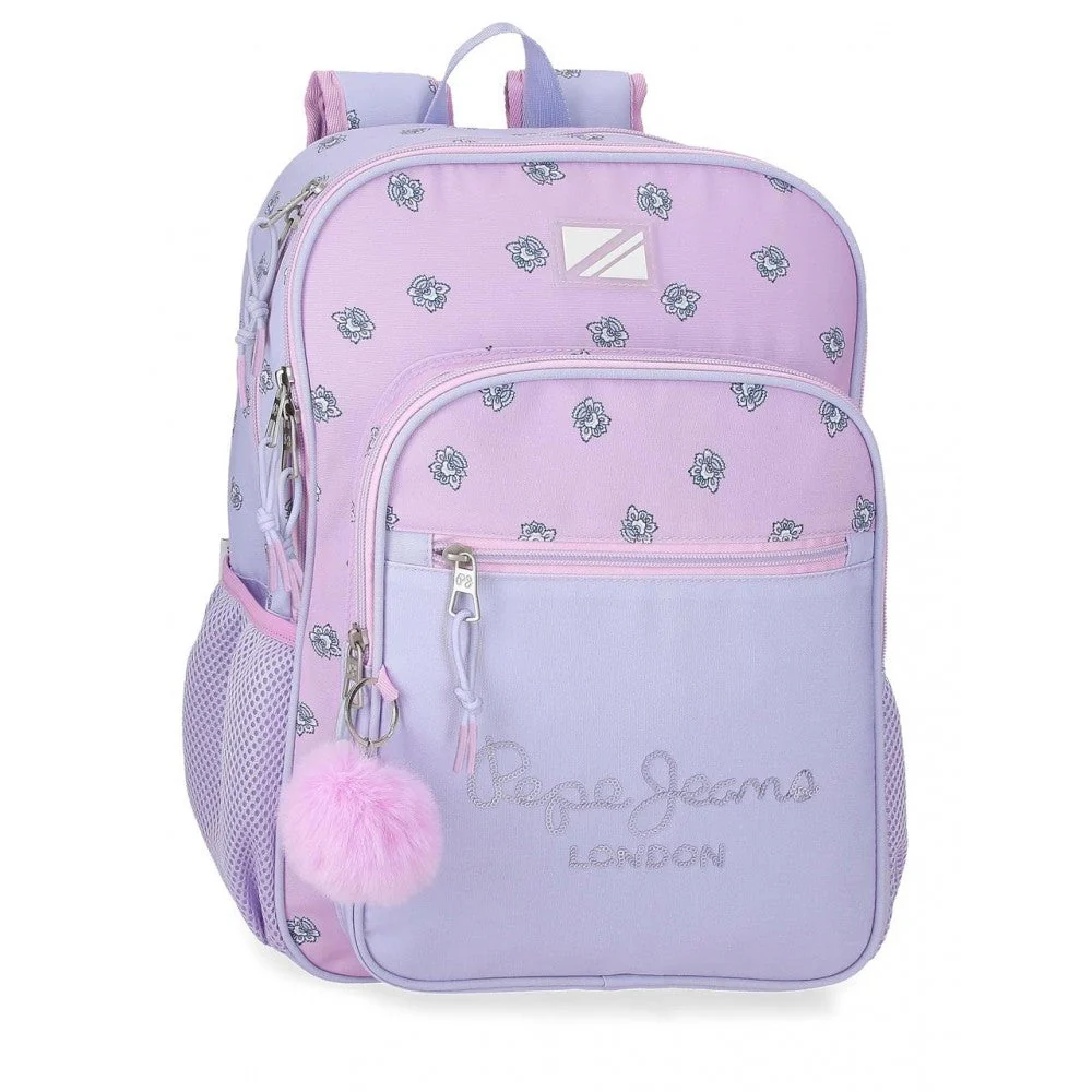 Mochila escolar Pepe Jeans Becca dos compartimentos 40 cm adaptable a carro - Des Produits Outdoor Pensés pour Trip Vos Aventures au Quotidien
