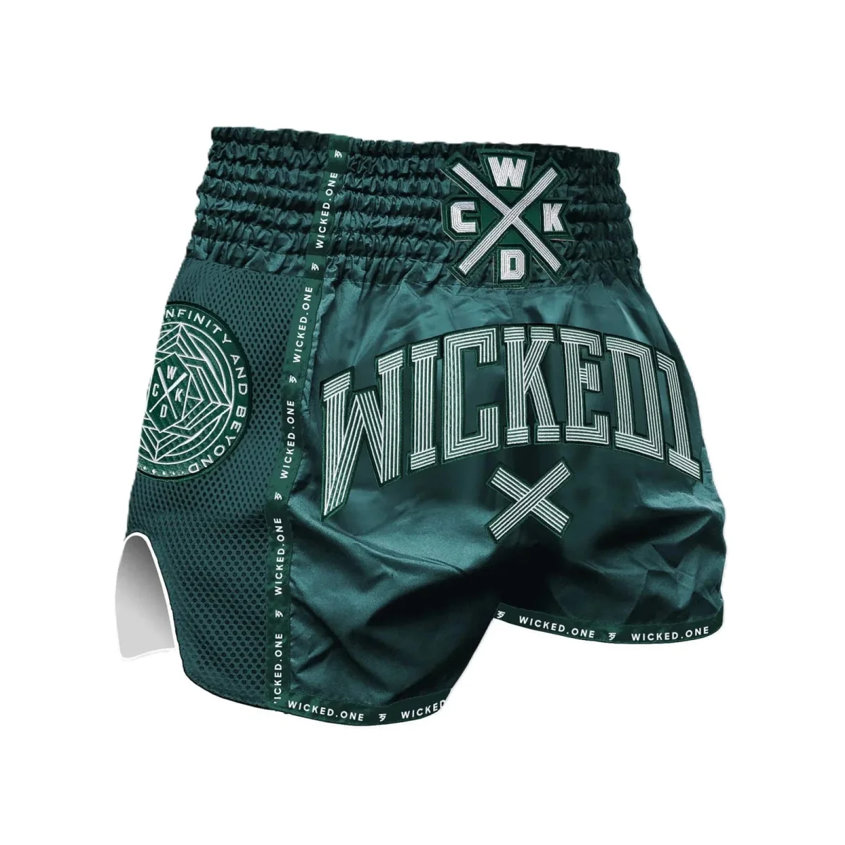 Short Muay Thaï Wicked One Cross Line Vert - an Matériel sport pas cher – Meilleur rapport qualité-prix