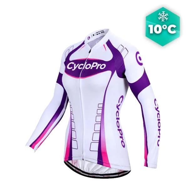 MAILLOT LONG DE CYCLISME VIOLET - AUTOMNE - CONFORT+ - Tout pour Créer des Expériences Mémorables en Extérieur Gilet de cyclisme isolant violet pour homme | PEdALED