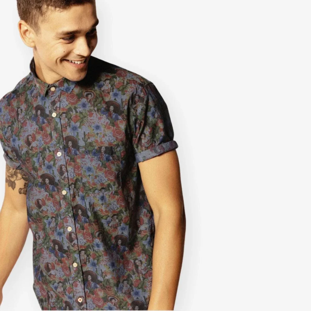 Chemise Manches Courtes Tissu Fantaisie Pin Up E-shop mondial Produits durables modernes accessibles