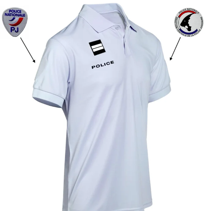 POLO COOLDRY HOMME MC POLICE - Accessoires pratiques maison pour un intérieur plus MESH fonctionnel