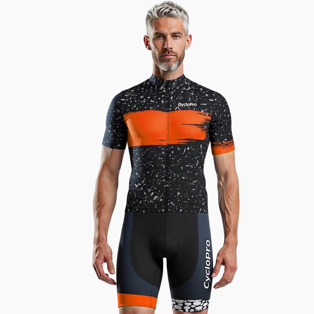 Tenue De Cyclisme Orange - Galaxy+ - Tout pour Créer des Expériences Mémorables en Extérieur Profitez des ventes privées Ekoi pour acheter un nouveau maillot cycliste