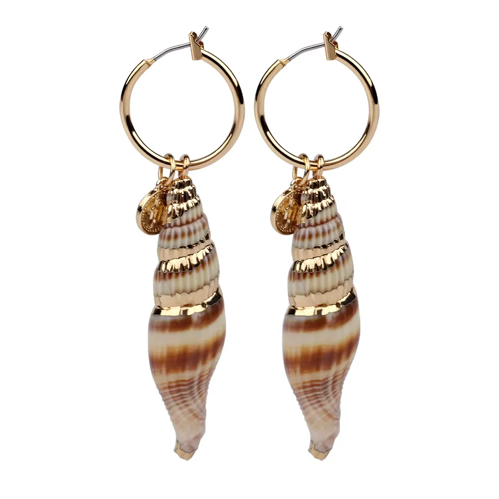 Boucle Oreille Coquillage Chic Acier Inoxydable Saldi Straordinari Offerte Speciali Disponibili Adesso