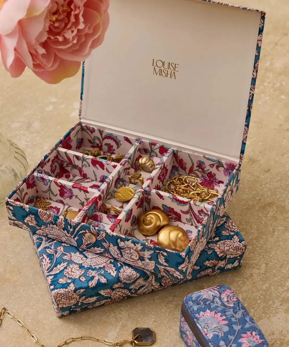 Boîte bijoux Soumaa Blue Mountain Avens Louise Misha Univers maison accessoires utiles vie