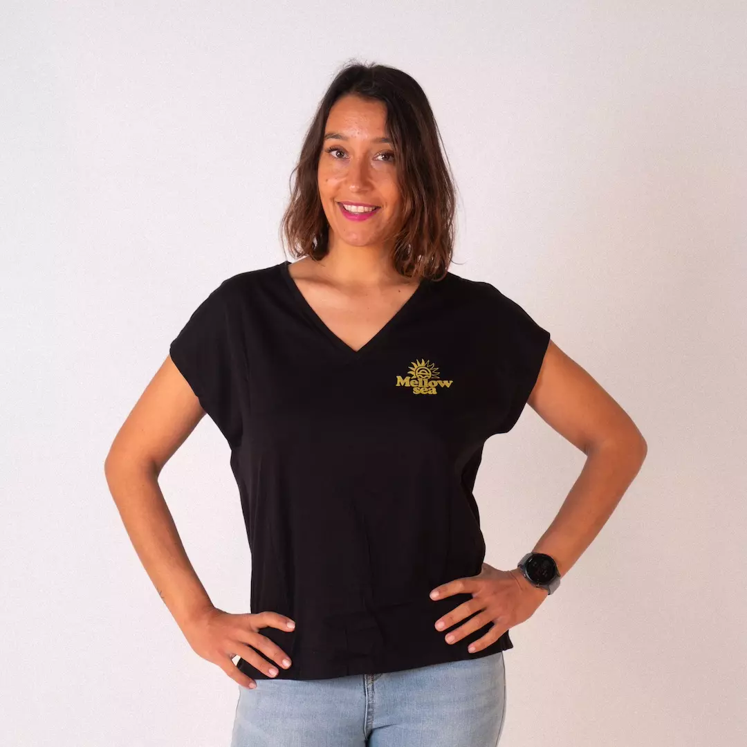 T-shirt Col Images V Mellow Sea Ocean Nation - Outdoor Sports Shop – Bons Plans Randonnée & Trekking