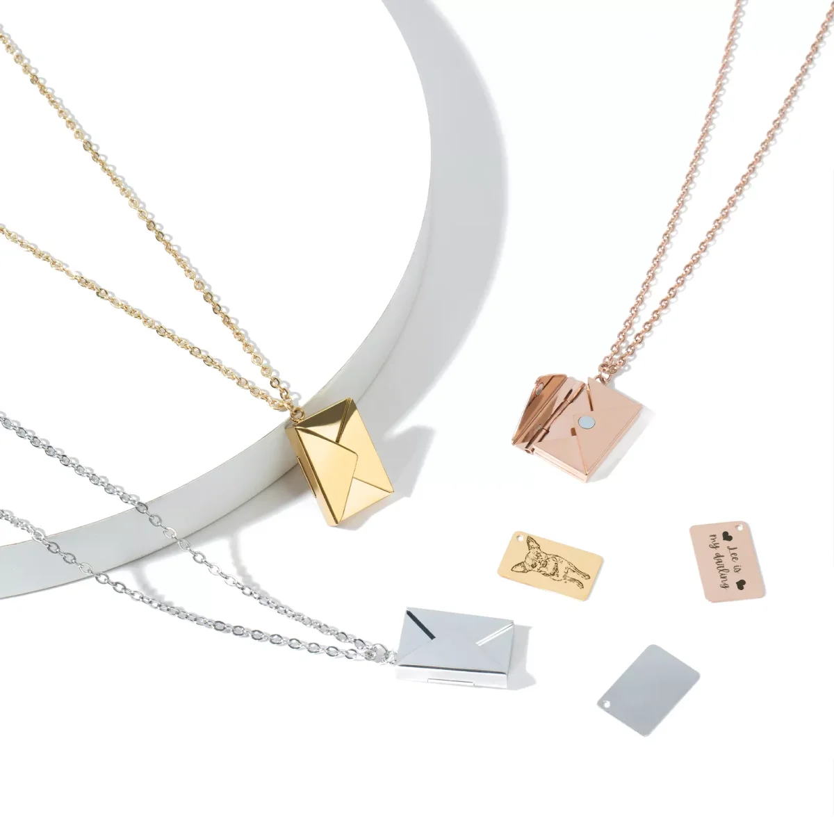 Collier Enveloppe Acier Inoxydable pièces E-shop mondial Produits durables modernes accessibles