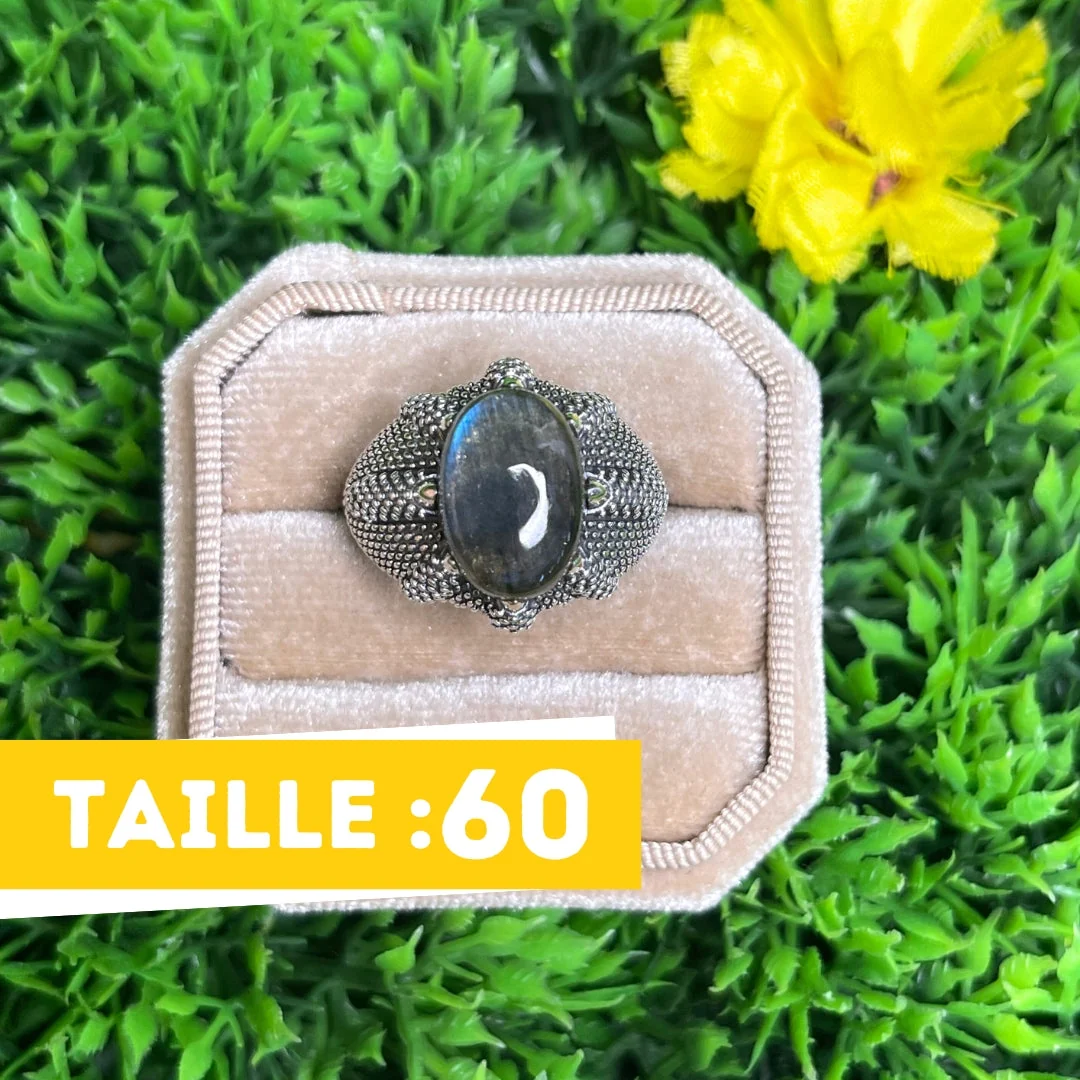 Chevalière Argent Labradorite Griffe Saldi Straordinari Offerte Speciali Disponibili Adesso
