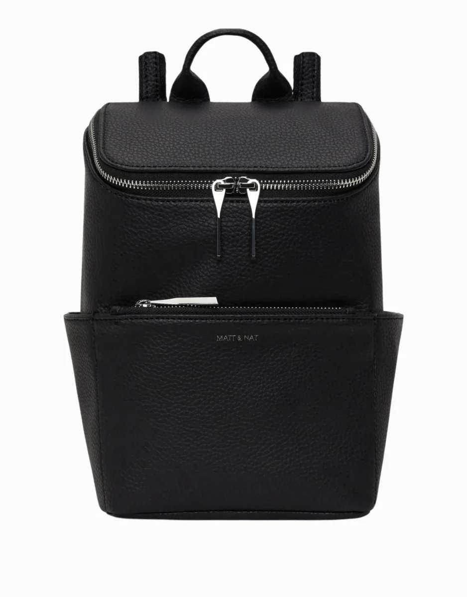 Petit sac à dos végétalien - Pureté- BraveSM - Noir - Matt & Nat - Boutique Maman & Bébé – Produits Essentiels au Quotidien Sac à dos classique Enfant – Natif