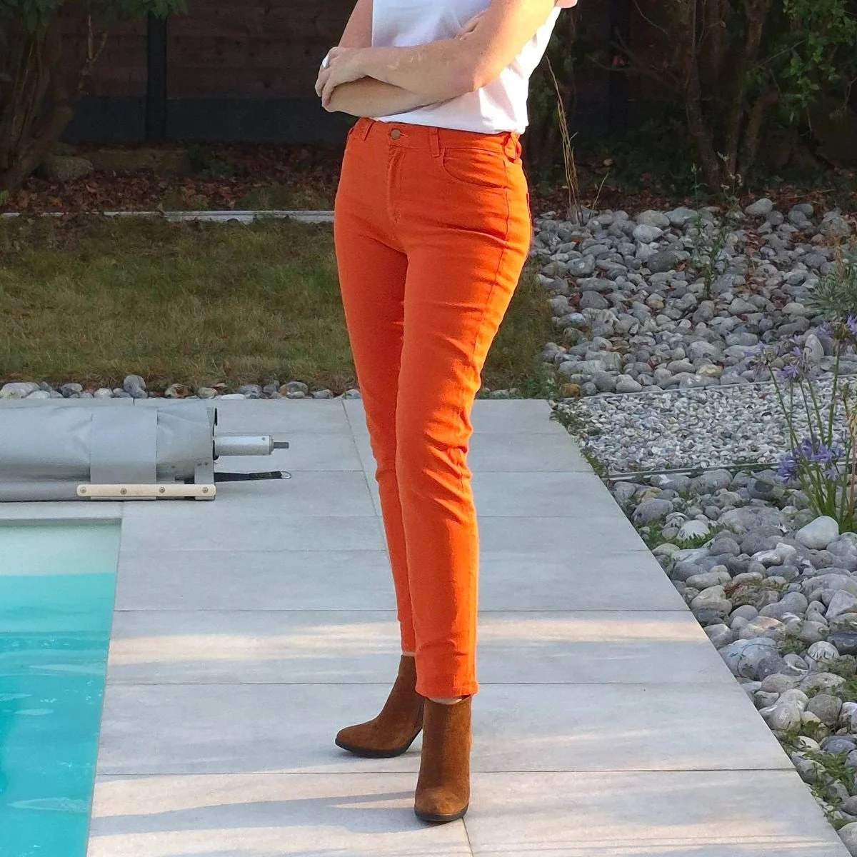 Jean français Femme Orange Vins Rouges Harmonieux Occasion