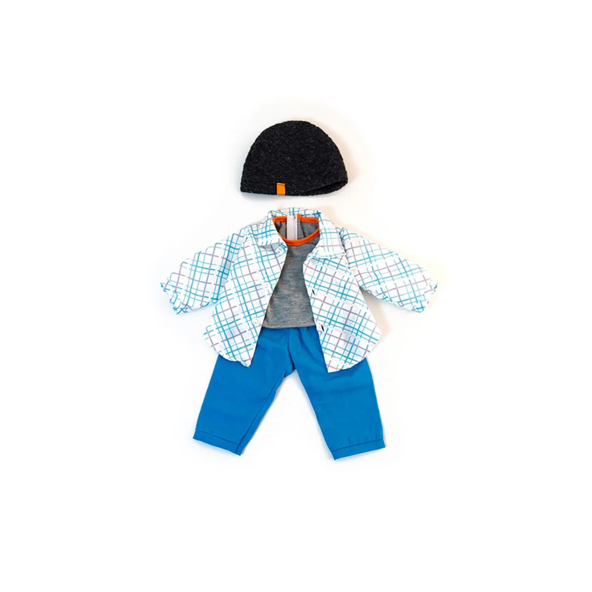 ENSEMBLE VÊTEMENTS CHEMISE, PANTALON ET BONNET - jean Boutique Maman & Bébé – Produits Essentiels au Quotidien