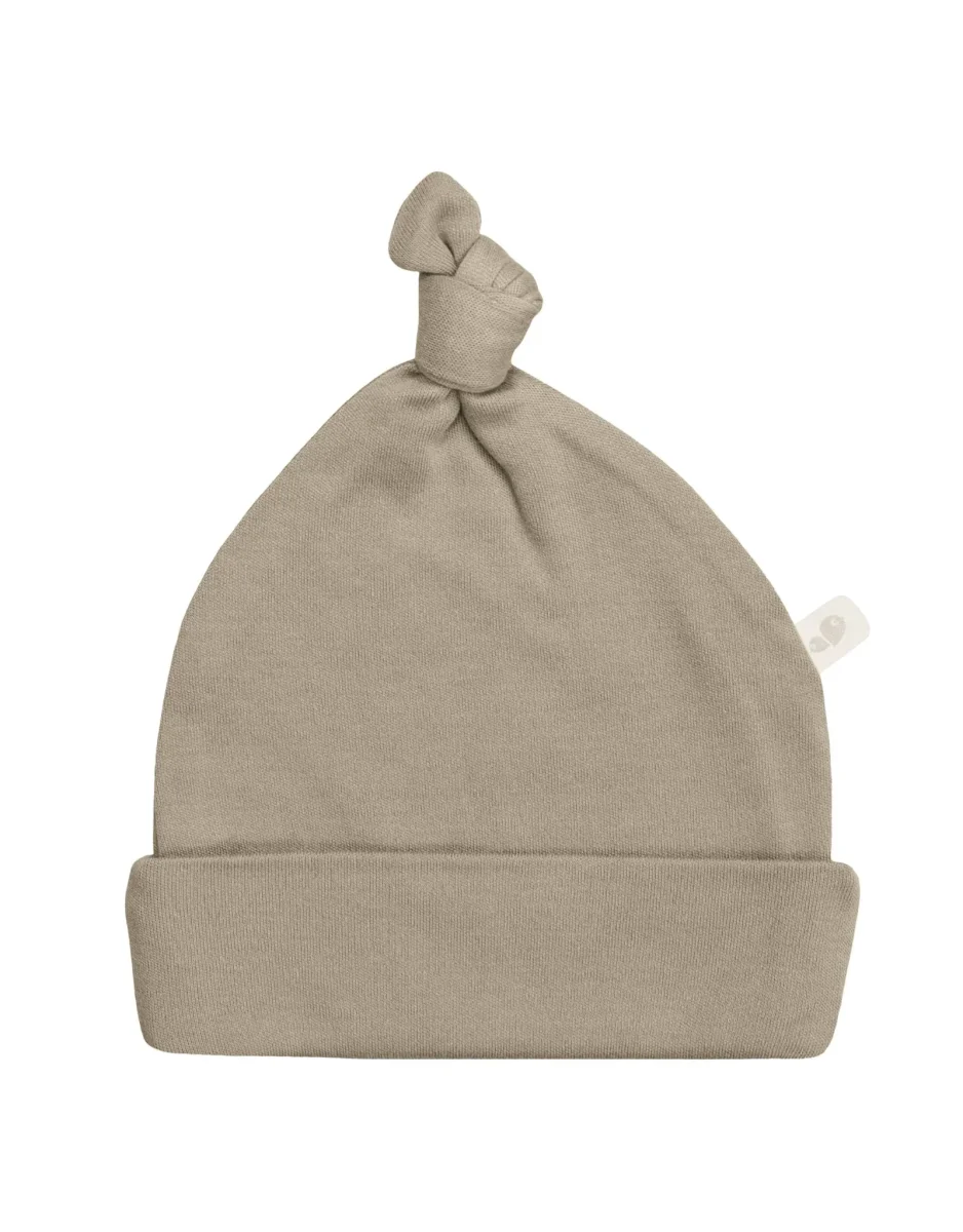 Bonnet bébé bambou Uni Taupe Perlimpinpin Boutique Maman Bébé Produits Essentiels Quotidien