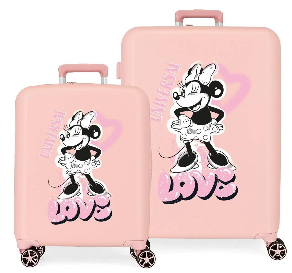 3739724 SET/2 TROLLEY ABS 55-70CM.4R.MINNIE HEART NUDE - Des Produits Outdoor Pensés pour Vos Aventures au Quotidien - {'count': 4, 'name': 'Adventure'}