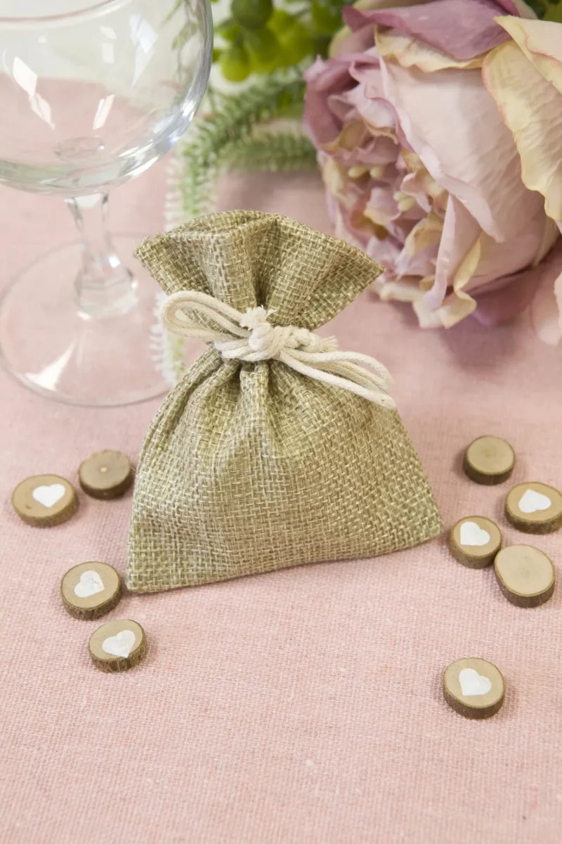 Sac dragées Toile jute Lot ​Boulangerie Pâtisserie Pain Levain Viennoiseries