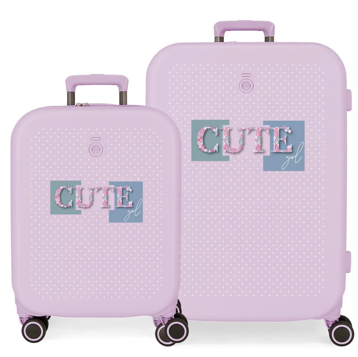 9539523 SET/2 TROLLEY ABS 55-70CM. 4R. ENSO CUTE GIRL LILA - Des Produits Outdoor Pensés pour Vos Aventures au Intex Quotidien
