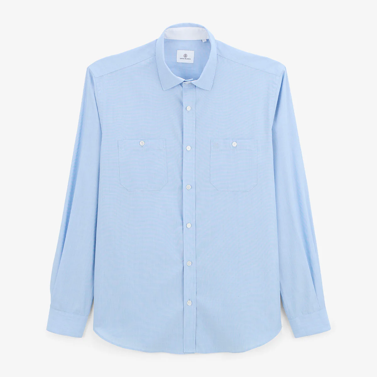 Chemise manches longues en coton bleu ciel Charles - Soeur E-shop mondial – Produits durables, modernes et accessibles partout