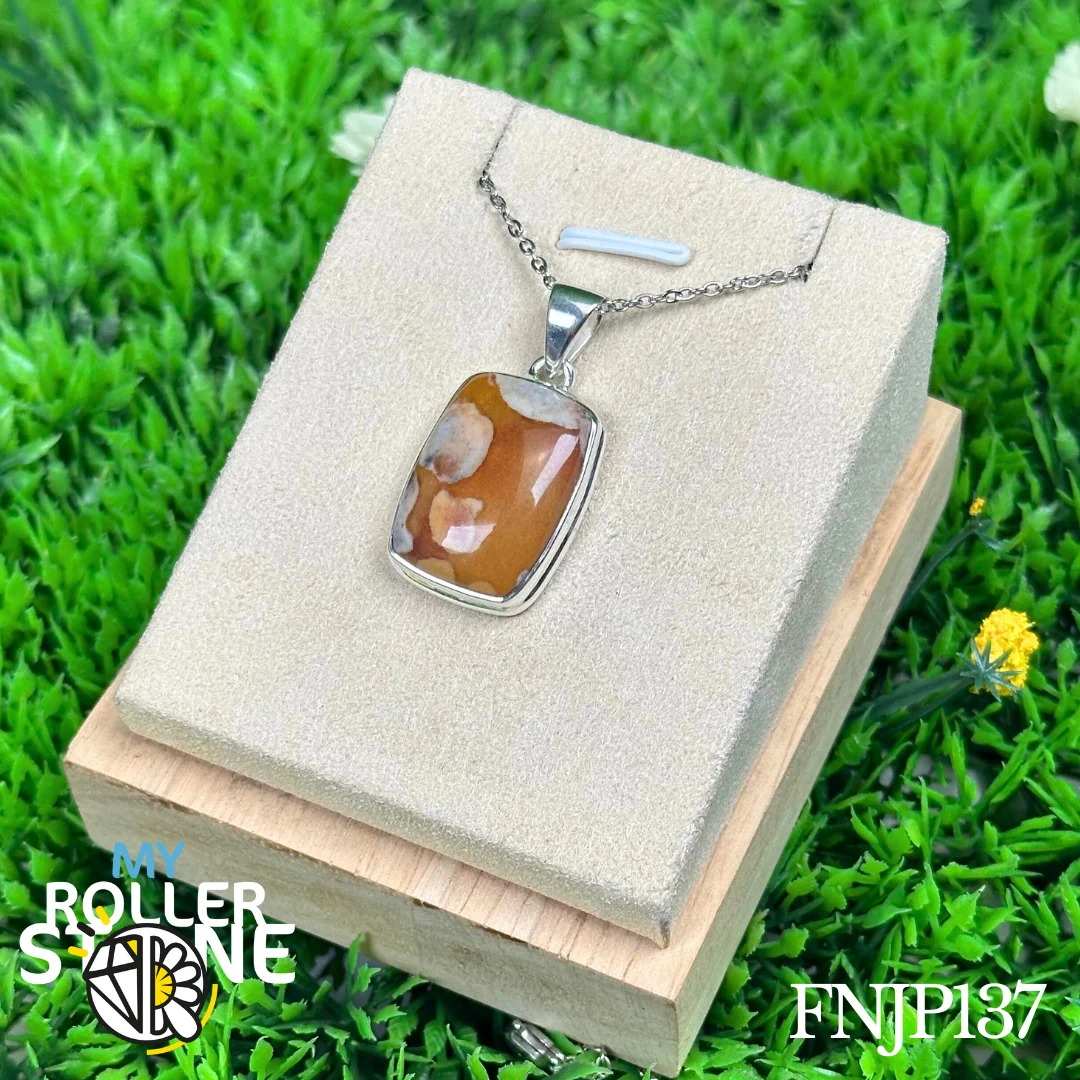 Pendentif Jaspe Faon Inoxydable #FNJP137 - Saldi Straordinari – Offerte Speciali Disponibili Adesso