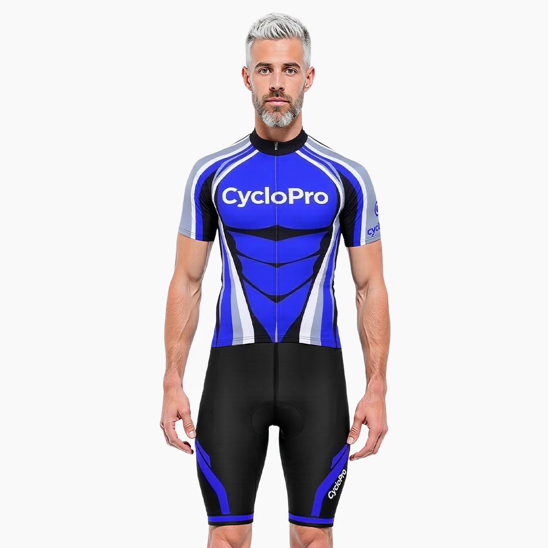 TENUE CYCLISTE BLEUE Expériences Mémorables Extérieur