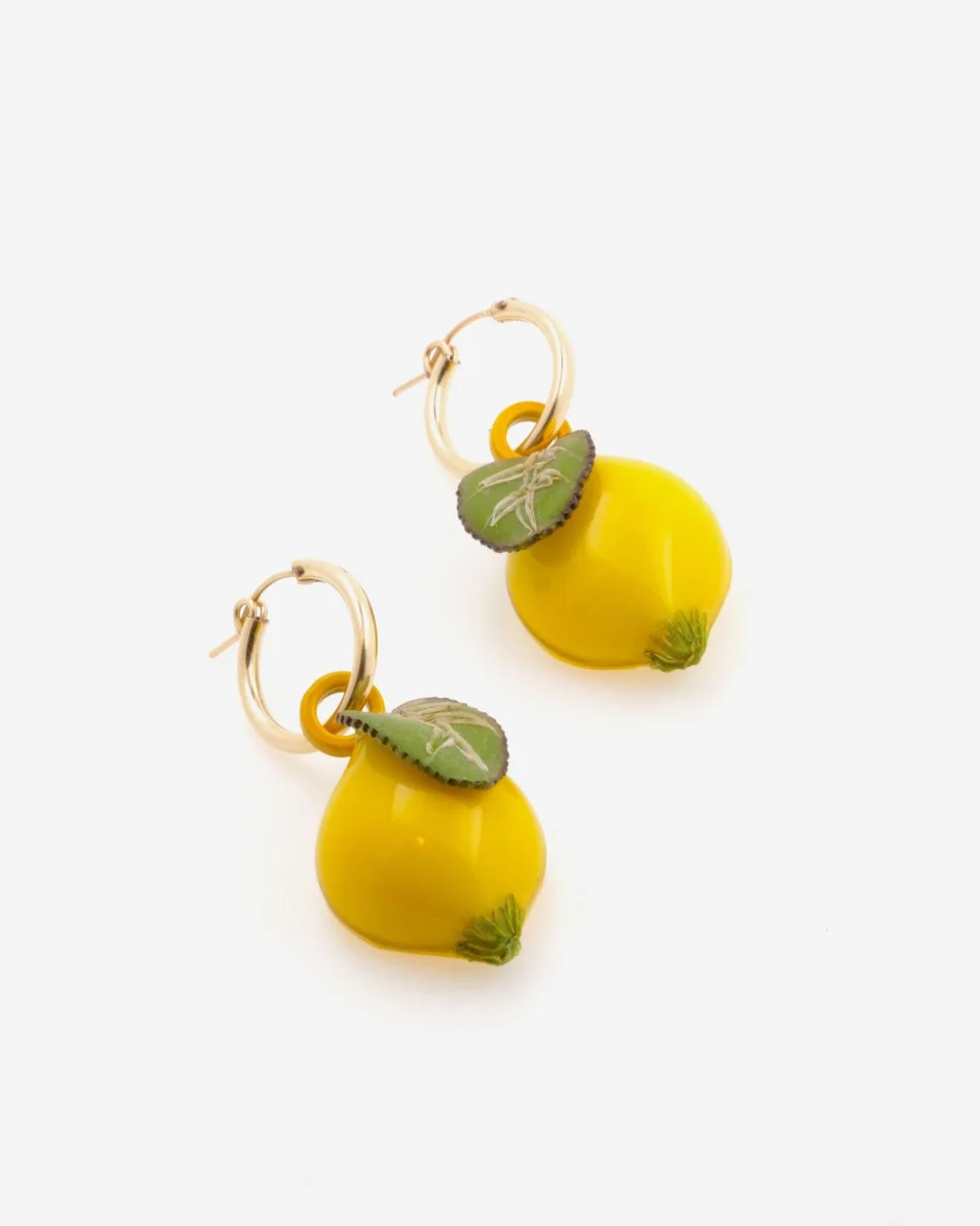 Boucles d’oreilles créoles Citron Botanica - Vins Rouges Harmonieux pour Chaque Occasion Nouvelle Saint-Valentin Chaude Créative Européenne et Américaine Vin Rouge  Bouteille Boucles D'oreilles Trendy Grace -Match Bijoux Boucles d'oreilles  - Nihaojewelry France