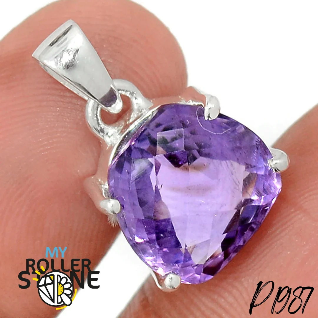 Pendentif Améthyste Facettée P1987 - Saldi Straordinari – Offerte Speciali Disponibili Adesso Pendentif Photo Coeur, Or Rose 375 & Diamant 0,01 ct