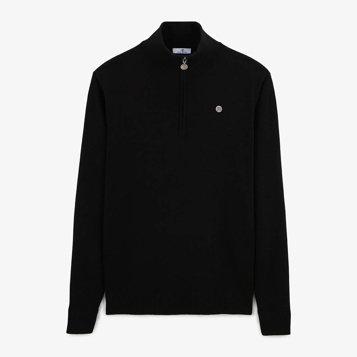 Pull col montant zippé noir Malo E-shop mondial Produits durables modernes accessibles