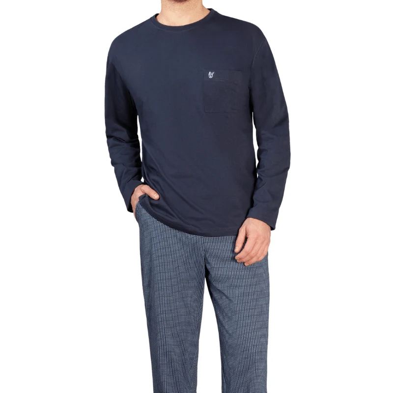 Pyjama pour hommes - Navy - Organisation de la maison avec des solutions de rangement - {'count': 1, 'name': 'Durable'}