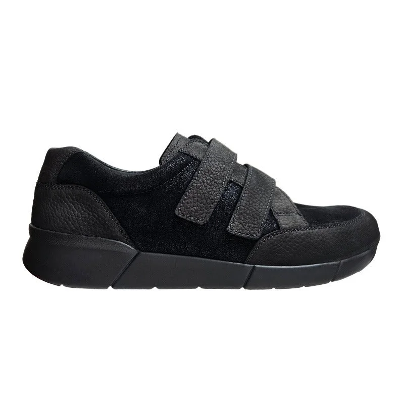 Berkemann chaussures homme à velcro - Noir - Organisation de la maison avec des solutions de rangement - {'count': 1, 'name': '32CM'}