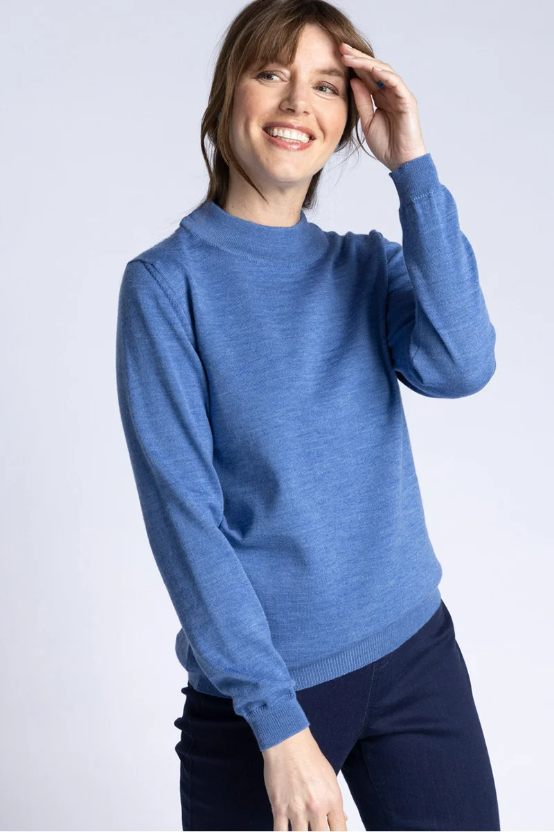 Pull col jersey fin Made France Vins Rouges Harmonieux Occasion