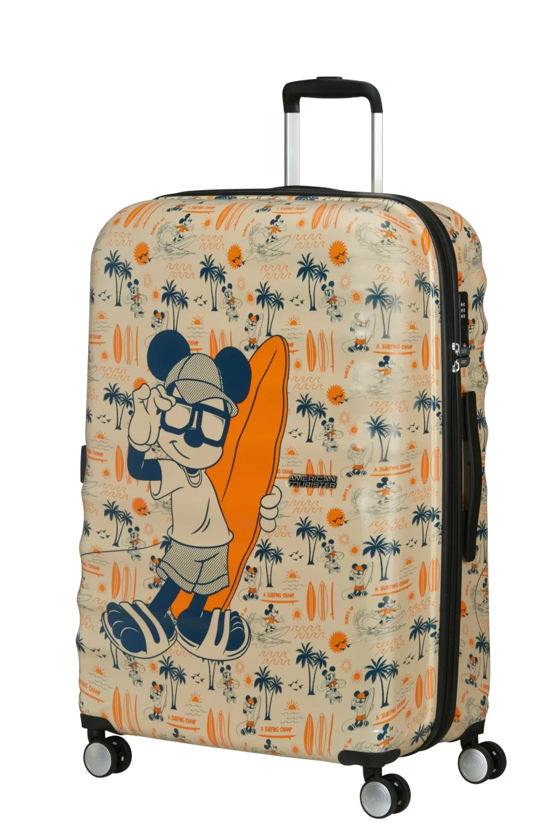 AMERICAN TOURISTER maleta grande cm WABREAKER Mickey surfer Produits Outdoor Pensés Aventures Quotidien