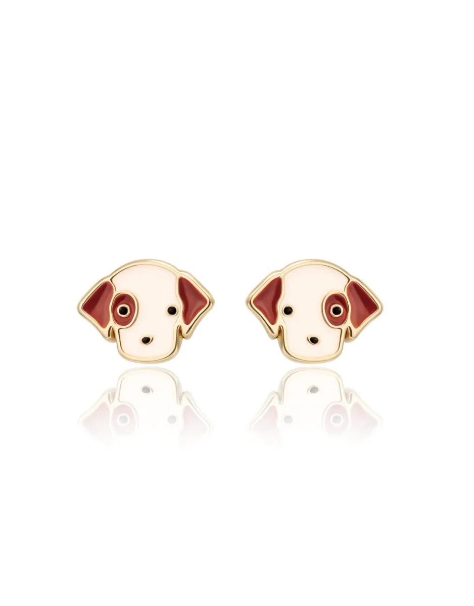 Boucles d'oreilles en émail - Chien - Girl Nation - Boutique Maman & Bébé – Produits Essentiels au Quotidien - {'count': 1, 'name': 'personnalisable'}