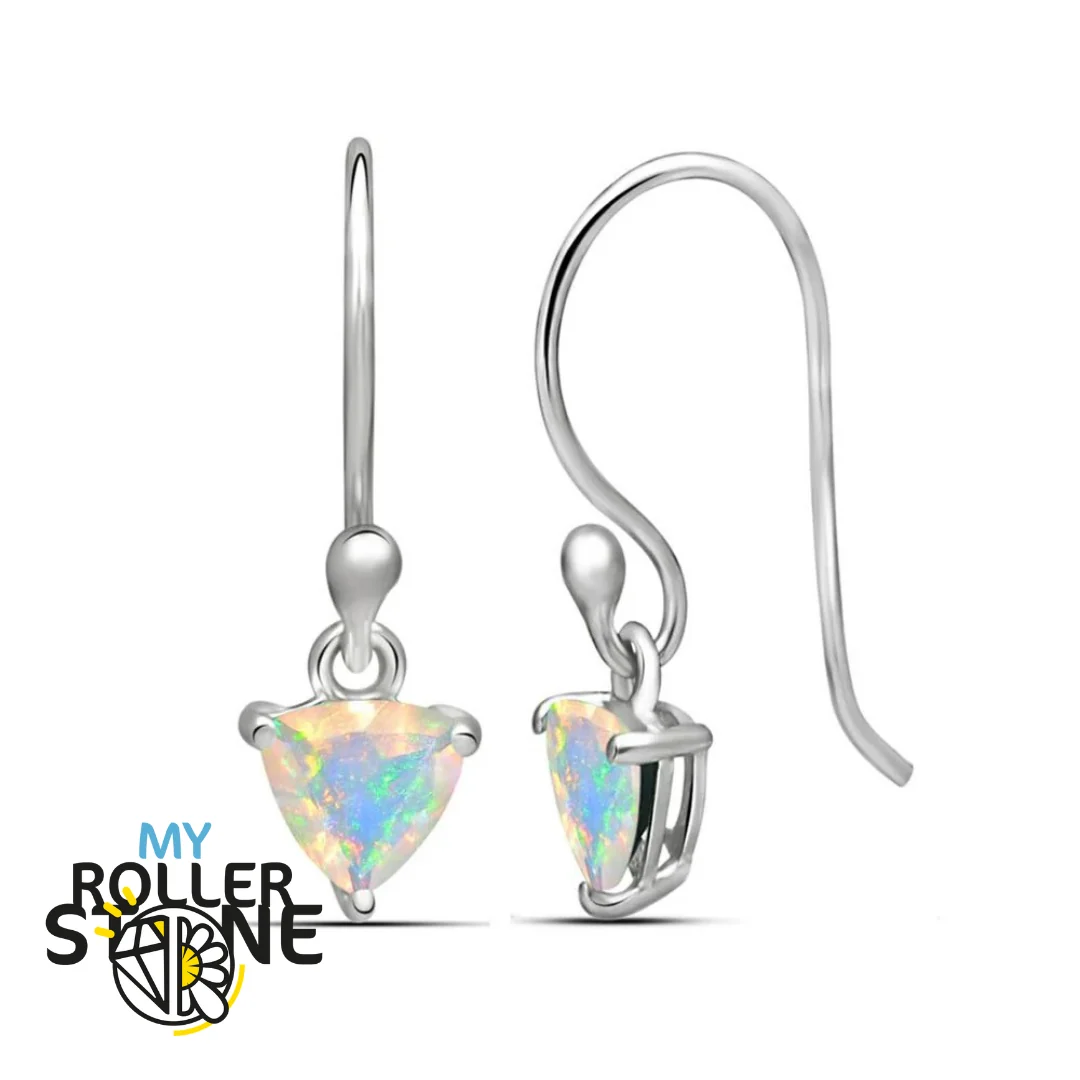 Boucles d'oreilles Opale Éthiopienne jaune Trillon 5X5 MM - Saldi Straordinari – Offerte Speciali Disponibili Adesso
