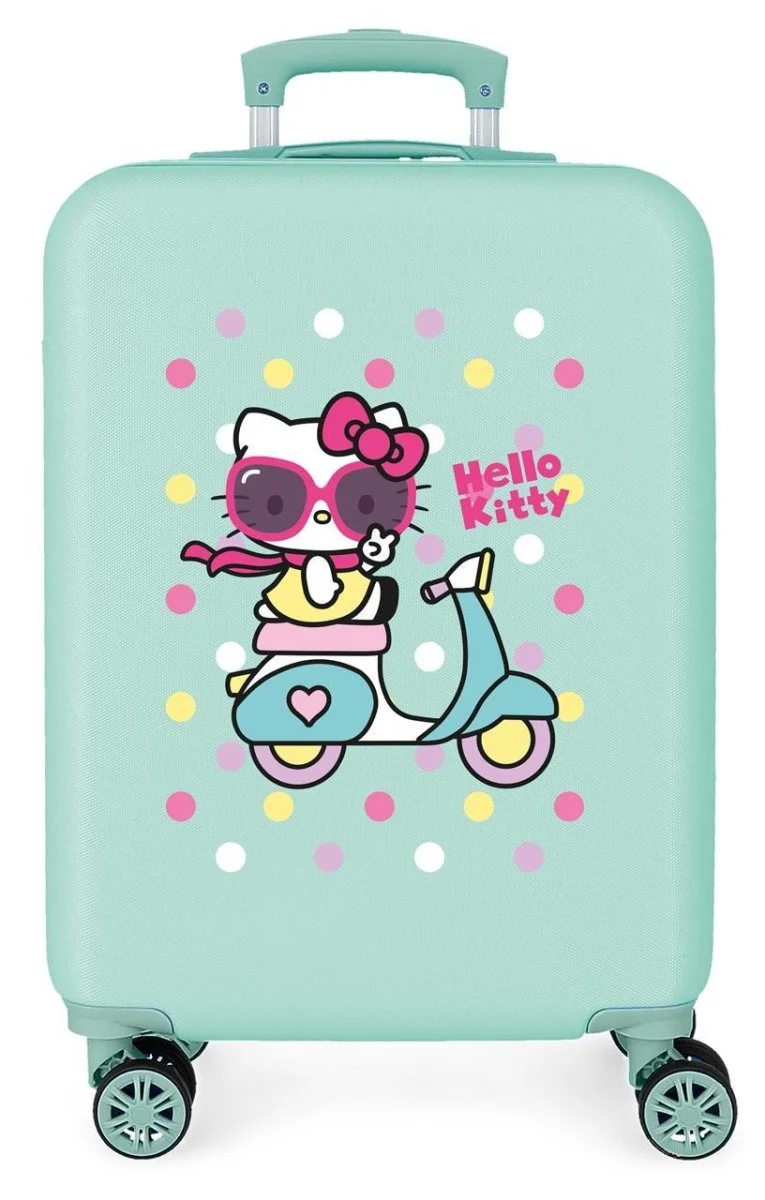 4231724 TROLLEY ABS 55CM.4R. GIRL GANG HELLO KITTY TURQUESA - Des Produits Outdoor Pensés pour Vos Aventures au Quotidien - sac trolley produit aventure