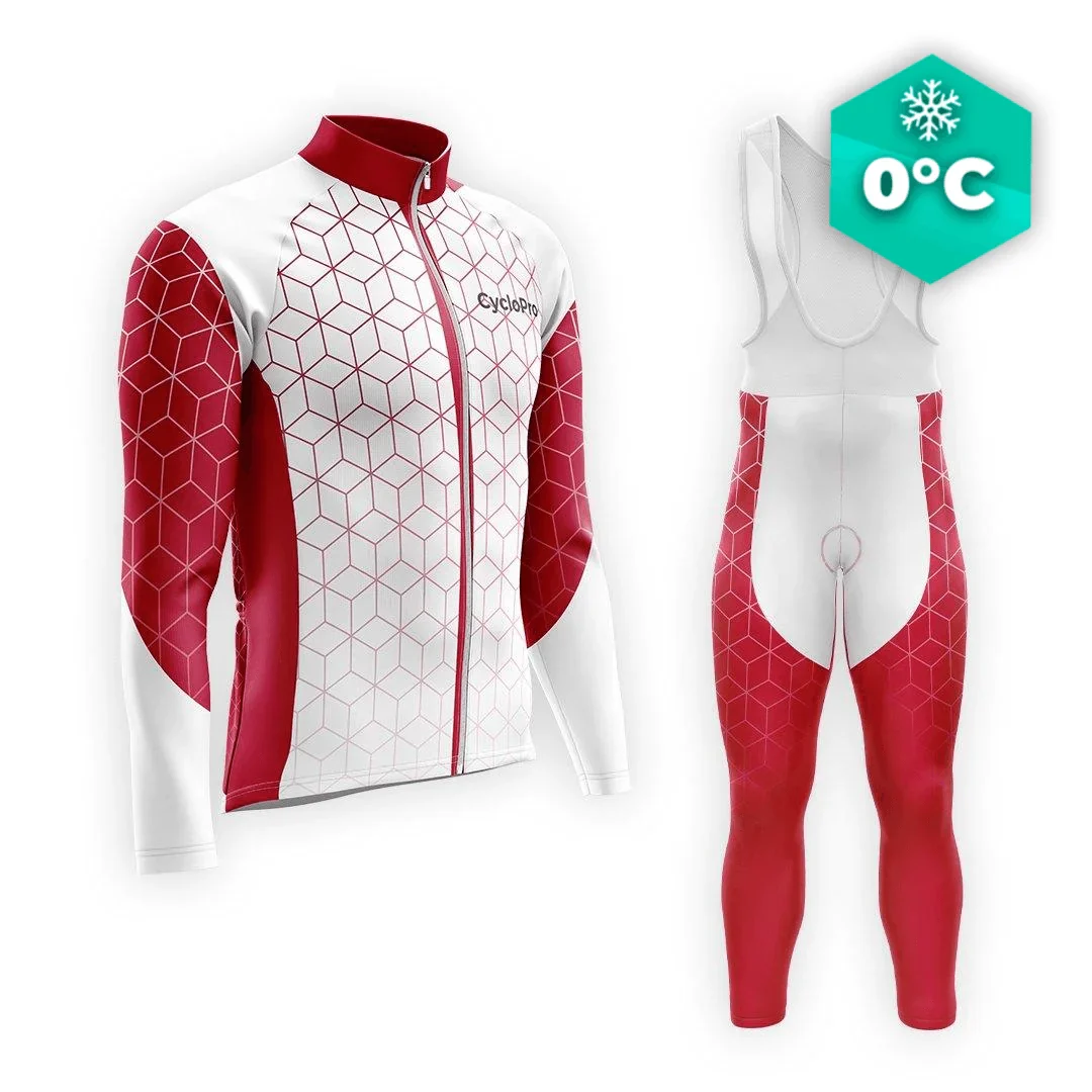 TENUE CYCLISTE HIVER HOMME GRENAT vêtements - CUBIC+ - Tout pour Créer des Expériences Mémorables en Extérieur