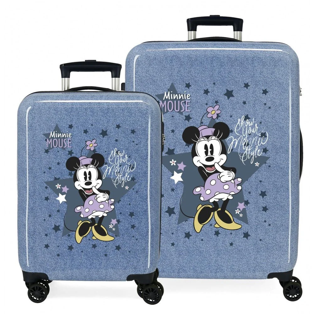 Juego de Maletas Minnie Style rígidas 55-68cm denim - Des Produits Outdoor Pensés pour Vos Aventures au Quotidien - papier peint style cm produit aventure