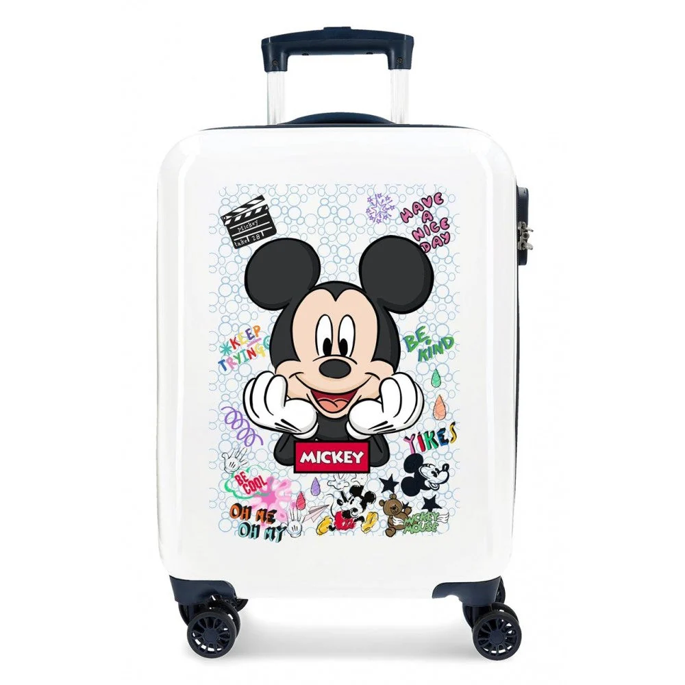 Maleta de cabina Mickey Be Cool rígida 55 cm Blanco - Des Produits Outdoor Pensés para pour Vos Aventures au Quotidien