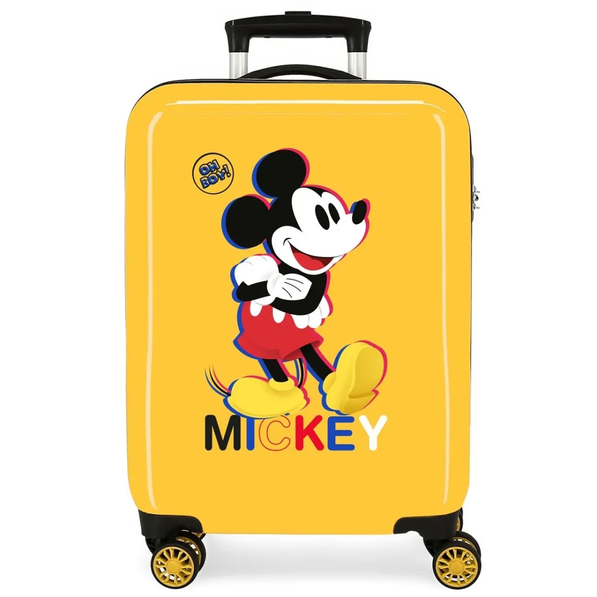 Maleta de cabina rígida MICKEY 3D 55cm Blanco - Des Adventure Produits Outdoor Pensés pour Vos Aventures au Quotidien
