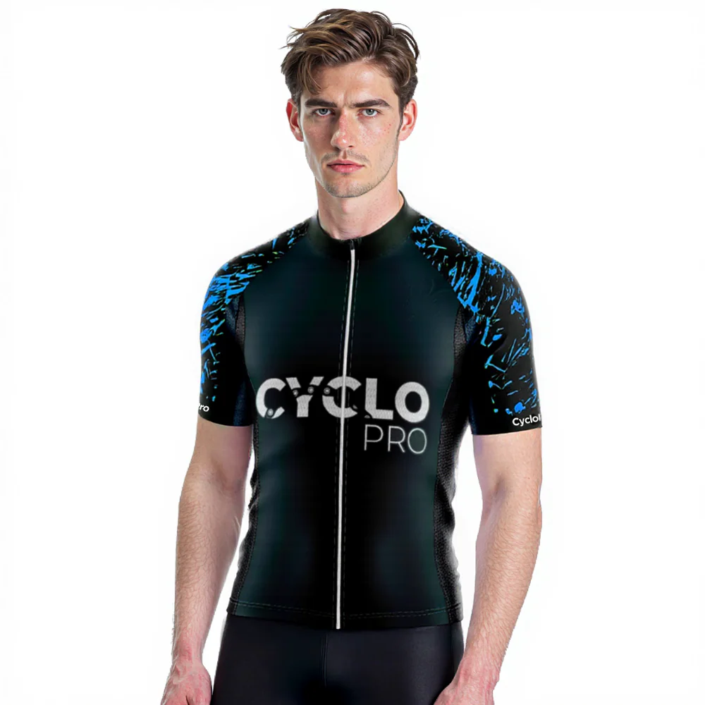 MAILLOT DE CYCLISME BLEU - CYCLOPRO - Tout pour Créer des Expériences Mémorables en Extérieur - Gravel