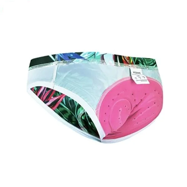 CULOTTE FLEURS TROPICALES VTT/CYCLISME ABSOR+ - FEMME - Tout pour Créer des Expériences Mémorables en Extérieur - culotte menstruelle culotte expérience extérieur