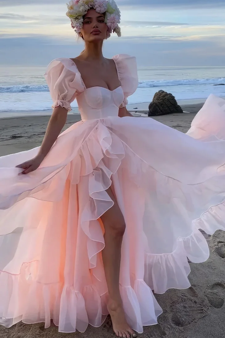 Robe Princesse Rose Clair Dos Classiques Nu – Nadia - Escarpins & Stilettos élégants pour femme – Nouvelle collection tendance